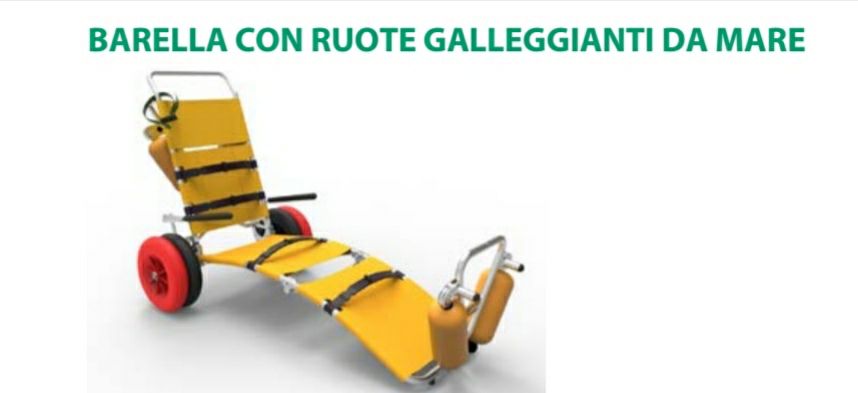 30 maggio… l’acquisto di una barella con ruote galleggianti