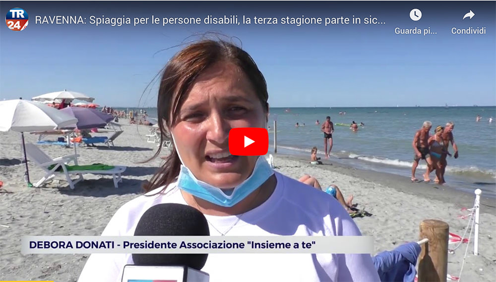 Ravenna: spiaggia per le persone disabili, la terza stagione parte in sicurezza [da Teleromagna 24]
