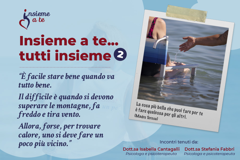 Insieme a te… tutti insieme 2: tornano gli incontri di formazione per migliorare la coesione di gruppo