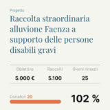 Raggiunto l'obiettivo: raccolti € 5000 a favore delle persone con gravi disabilità colpite dall'alluvione