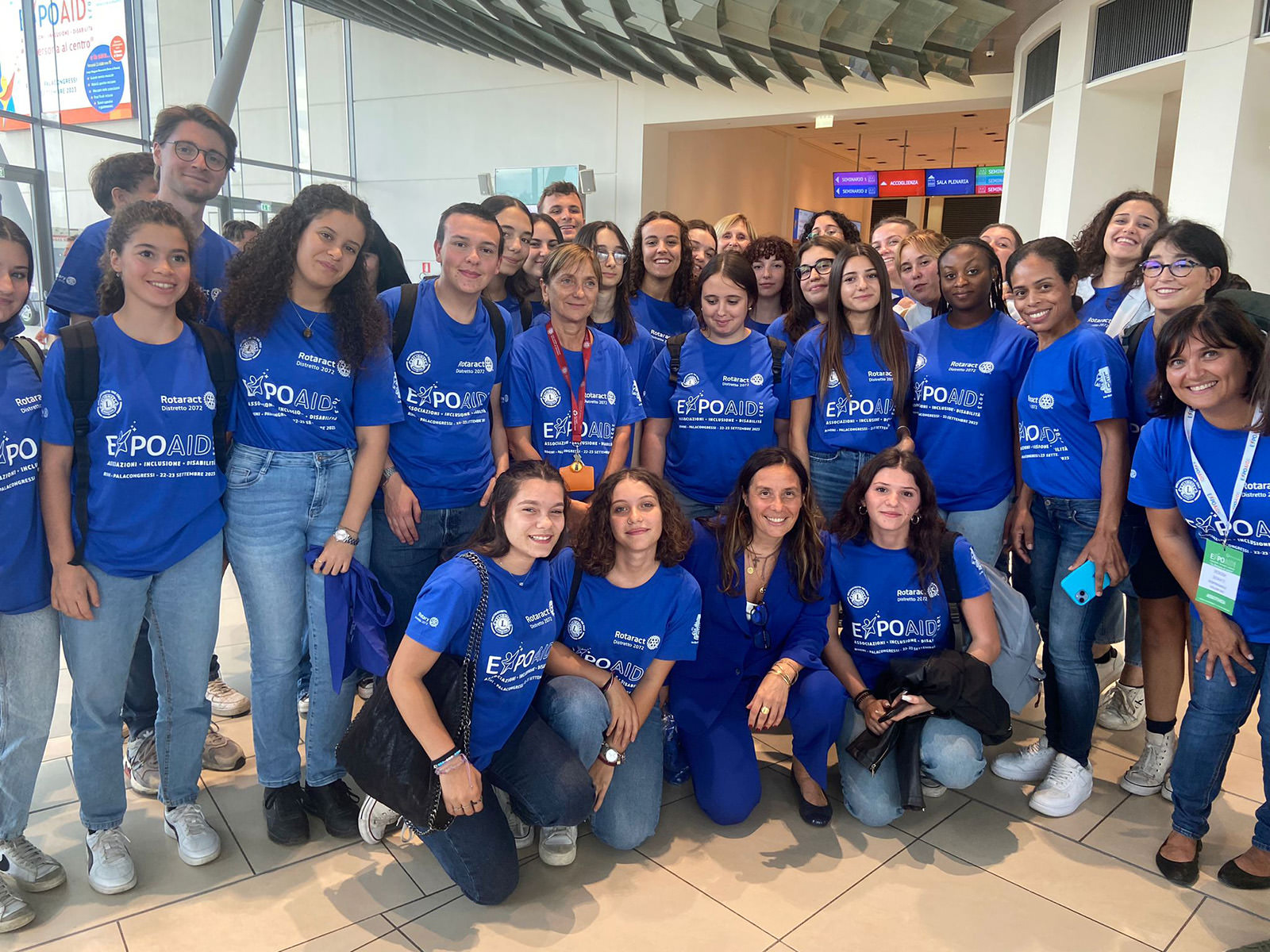 La presidente dell'Associazione Insieme a Te coordinatrice del volontariato a EXPO AID 2023