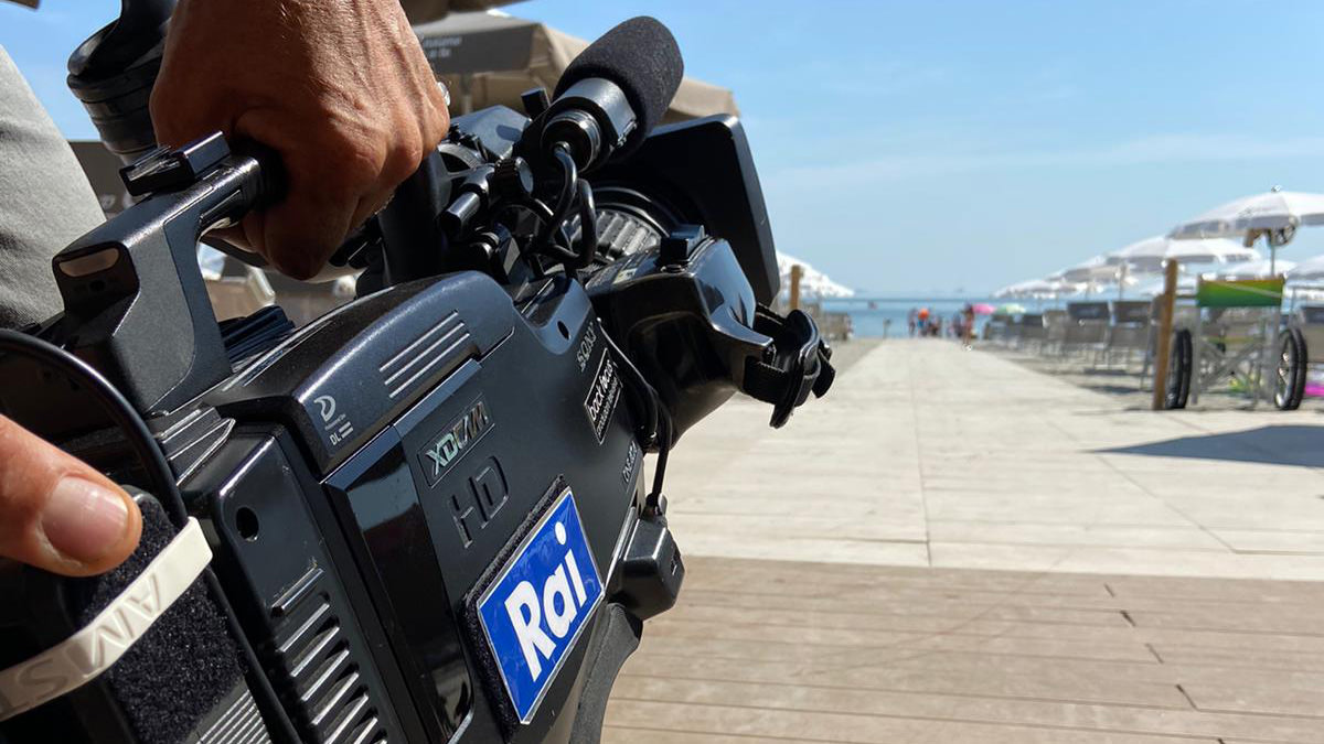 Il TG1 e Uno Mattina Estate ospiti della Spiaggia dei Valori