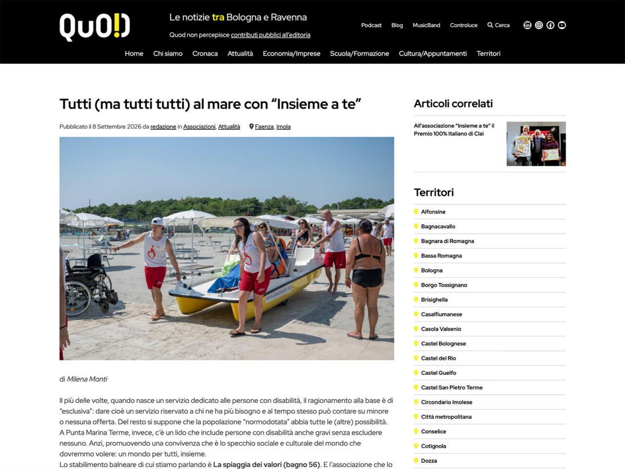 Tutti (ma tutti tutti) al mare con “Insieme a te” [Quo.d news]